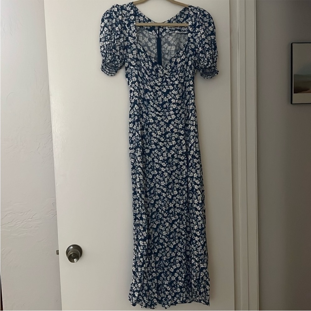 Reformation Blue flower dress